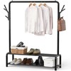 Simple Houseware 52-Inch Garment Rack with Storage Shelves and Coat/Hat