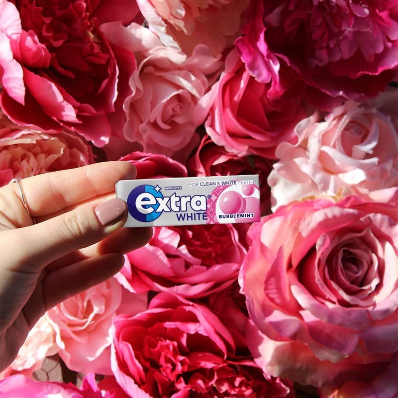 Extra White Bubblemint, 6 x 12g