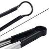 HINMAY Serving Tongs 9-Inch Metal Cooking Tongs with Soft Handle,