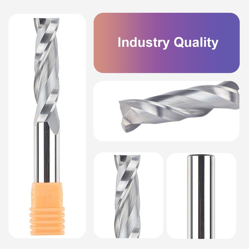 SpeTool Upcut Spiral Router Bits Extra Long (4 inch) with