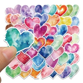 MAIGO 100pcs Love Heart Stickers-Valentines Stickers Love Stickers Happy Valentines Day Stickers Pink Love Heart Stickers Heart Stickers for Scrapbooking for Scrapbooking Laptop Motorbike Skateboard