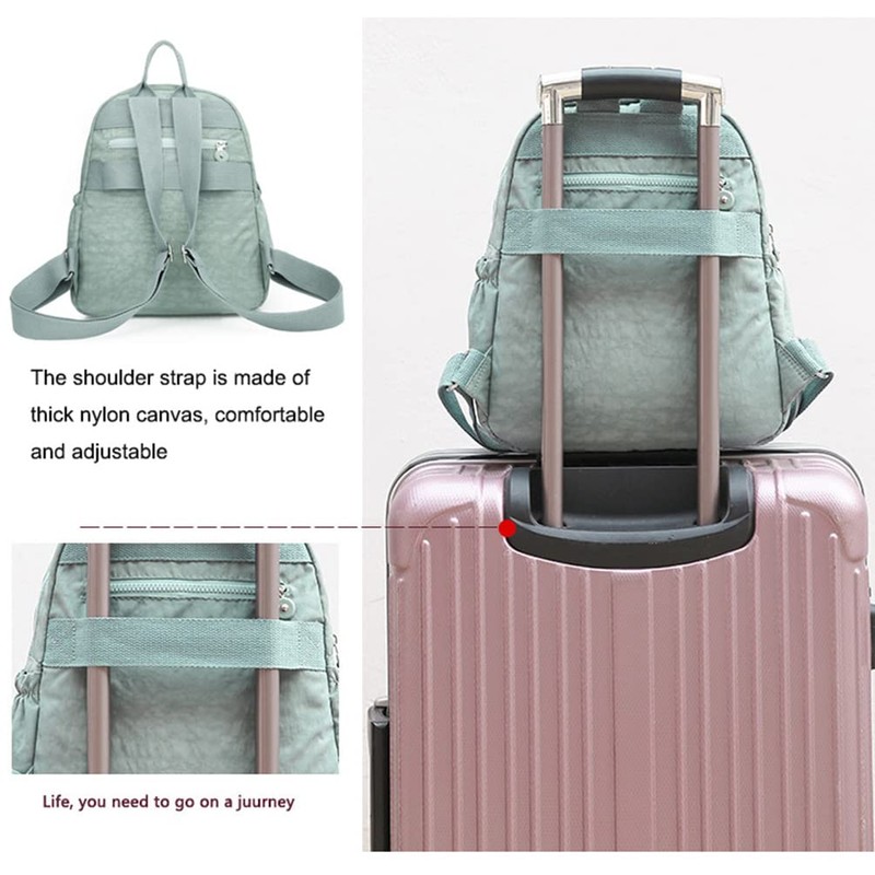 Laneko Mini Nylon Backpacks for Women Small Backpack Purse Lightweight
