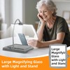 Magnifying Glass with Light and Stand 50 LED Desk Magnifying