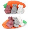 XehCaol Cuddly Toy Rabbit, Easter Bunny Plush Toy, Carrot Plush