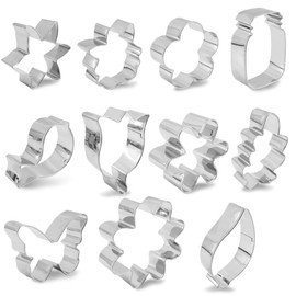 Flower Cookie Plants Cutter Animal Cookie Cutters Stainless Steel Various Shapes 11pcs
