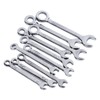 10PCS Mini Combination Wrench Set Steel Inch Open End Small