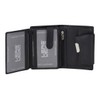 Women's Wallet in Portrait Format LEAS in Real Leather Black