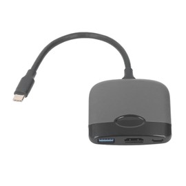 USB C to HD Multimedia Interface Adapter for Game Console for OS Laptop for Android Tablet PC 55W Type C PD Docking Station HD Multimedia Interface USB3.0 PD Black Grey