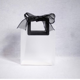 Ribbon & Luxe 12-Pack Boutique/Gift Bags with Square Stitched Handles Perfect For Your Boutique, Wedding, Baby or Bridal Shower and All Other Special Occasions (Assorted, Small 12-Count)