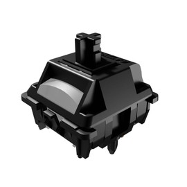 kutethy Gateron Ghost Keyboard Switches, Linear RGB LED 5 Pin White 22mm Dual-Stage Spring Pre-lubed 48gf Full POM Switches for MX Mechanical Keyboard(108pcs)