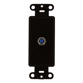 Leviton Decora Insert, F Connector, 40681-B, Brown