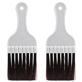 Jiozermi 2 Pcs Brown Air Conditioner Condenser Cleaning Brush Ac Coil Cleaner Brush HVAC Refrigerator Coil Cleaning Brush