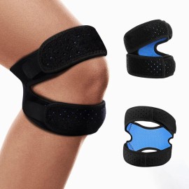 Rodillera Elastica Rodilleras Deportivas Rodillera Ajustable Para La Rodilla Soporte Para Deportes Negro Hoovoo