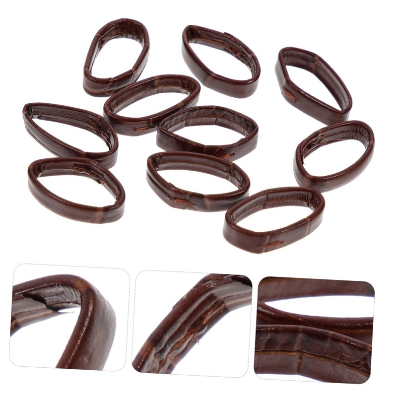 Gatuida 20pcs Leather Watch Band Watch Strap Retainers Deep Replacement