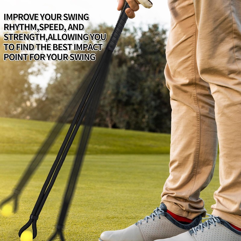 Gosknor Golf Rope Swing Trainer, Professional Portable Golf Rope Swing
