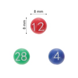 Gadpiparty 49pcs Numbered Raffle Balls Bingo Game Balls Mini Calling Balls Balls with Numbers for Party Game Favors Supplies 3 Colors