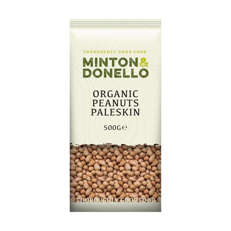 Minton & Donello - Organic Paleskin Peanuts, Natural, Unsalted, High
