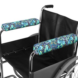 TOMMHANES AMISGUOER Wheelchair Pads 14" Arm Rest Covers Arm Pads Armrest Pads Washable (TM07-WAP14-08G)