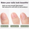 French Tip False Nails Almond - 24Pcs Nude Press On