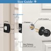 TPard 5" Backset Latch Keyed Entry Door Knob with Lock