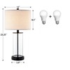 Kyrid 23.5'' Glass Table Lamp Set of 2 for Living