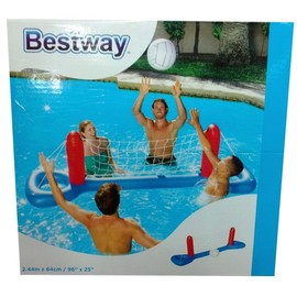 BESTWAY INFLATABLE SWIMMING POOL FLOATING VOLLEYBALL PLAY SET GAME CENTER