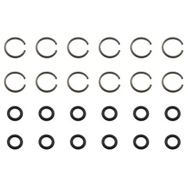 ZZHXSM 12PCS 1/2 Inch Impact Spanner Socket Retaining Ring Rubber Impact Friction Ring for Electric Spanner Pneumatic Spanner Tooth Ring O Ring