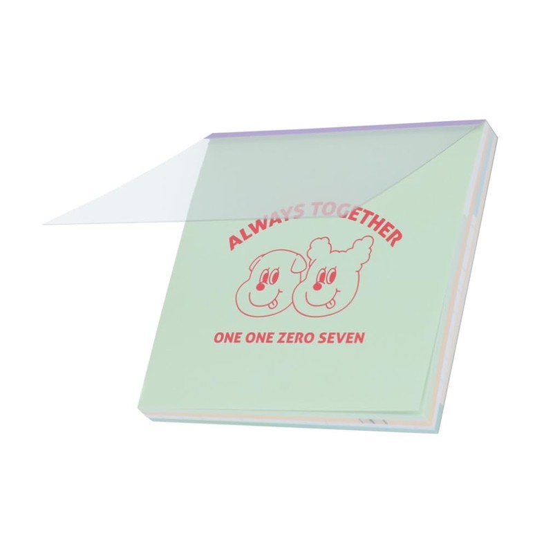 Sunstar Stationery S2842653 1107 (Irgon Chil) Memo, Square, A-Pattern