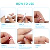 Xumann Fake Eyebrow Piercings, Fake Lip Piercing with 200PCS Sticker,