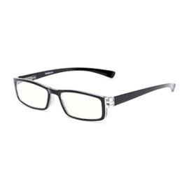 Readers.com Reading Glasses: The Pike Place Blue Light Reader rectangle Style for Men and Women
