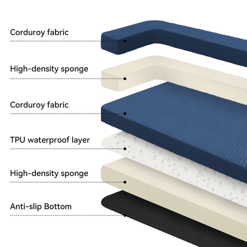 Persure Orthopedic Dog Bed for Medium Large Dogs, Waterproof Memory