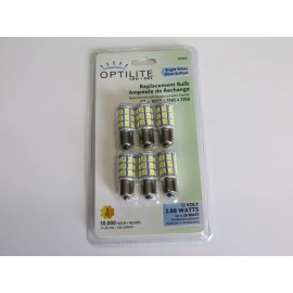 Optilite NEW! Optilite 6 Pack LED Bulbs for all 1141 Applications, Bright White #101764