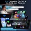 Anluomania CarPlay Wireless Adapter 2 in 1, Android Auto Wireless