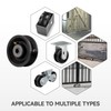 LONGRUNFORU 4" X 2" Sliding Gate Rollers, Cast Iron V