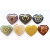 Jet International Engraved Reiki Chakra Stones with Chakra Case Set