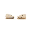 Pair Carpet Stair Rod Brackets Solid Brass Swivel Hinge |