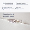Sterling Silver Ukrainian Tiny 1 cm Trident/Trizub Necklace Pendant with