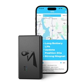 4G LTE GPS Tracker USA/Canada Coverage Multi Alerts with Car Tracker Design (Subscription Required) Black