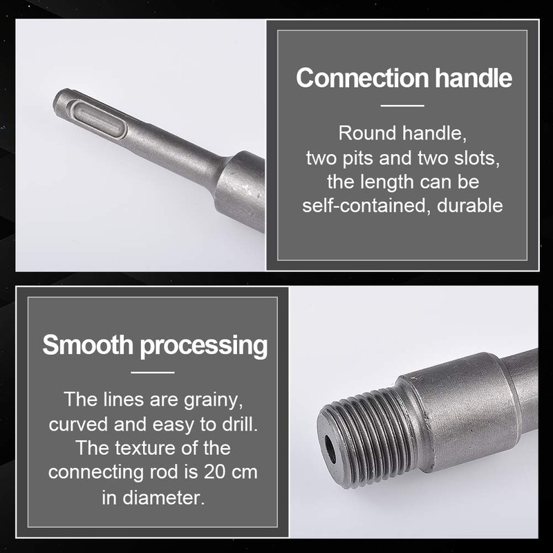 KATUR 40mm Concrete Hole Saw Round Handle SDS Plus Shank,