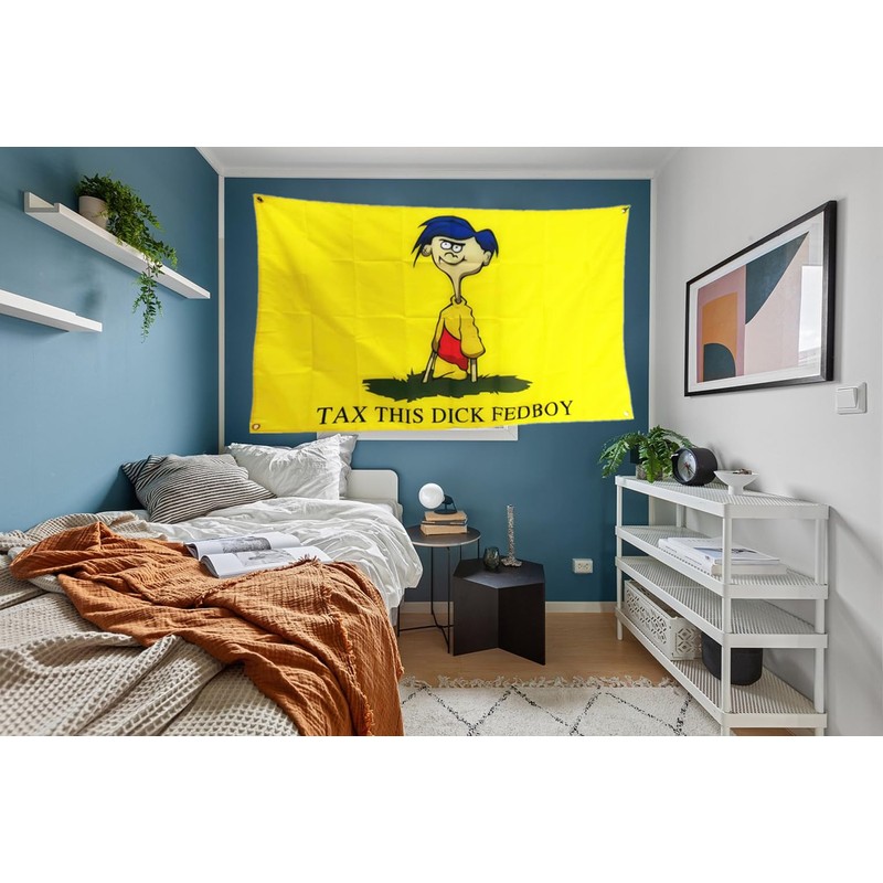 Tax This Dick Federal Flag 2x3Ft,Vivid Colour, Double Stitching On