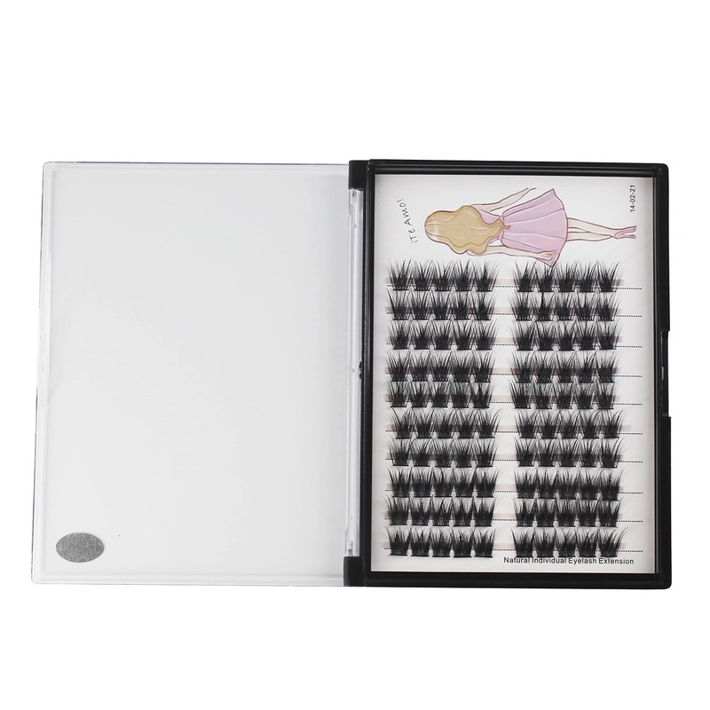 Bodermincer Home Eyelash Extension Thick Segmented 3D Effect Glue Bonded