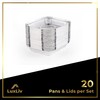 LuxLiv 20 x Large Food Aluminium tin Foil Trays Containers