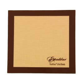 Excalibur ParaFlexx Ultra Silicone Reusable Non-Stick Drying Sheets for Food Dehydrators 11-Inch, Set of 4, Brown