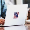 CafePress American Flag Welder Design Square Sticker (10 Pack)