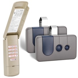 2 for Sears Craftsman Garage Door Remote 139.53680/HBW1255/139.53879/139.53859, for RED/Orange Learn Button (1997-2005) Green Learn Button(1993-1995/1997)1 for Universal Garage Door Opener Keypad