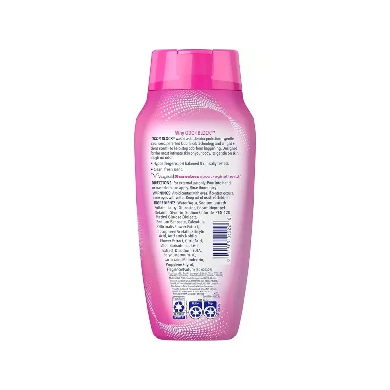 Vagisil Odor Block Jabon Intimo Femenino 354 Ml