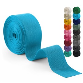 WEBSUKA Polyester Webbing Strap 18+Colors – 1"&1.5"&2" – 10 Yards Heavy Duty Webbing Roll, Flat Webbing Strap for Indoor&Outdoor Gear, Climbing, DIY Crafting, Repairing 2"-10yards