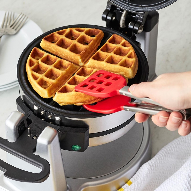 Tovolo Waffle Tongs Mini Silicone Kitchen Tongs for Cooking Serving