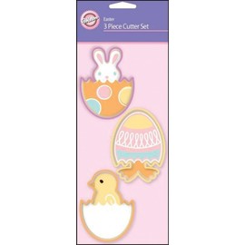 Egg, Bunny, Chick Cookie Cutters 3/Pkg W0977
