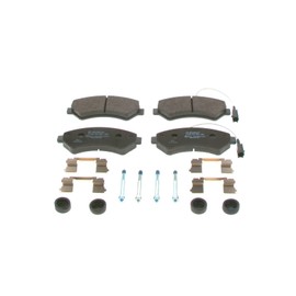 Bosch BP1501 Brake Pads - Front Axle - ECE R90 Certification - Four Brake Pads Per Set